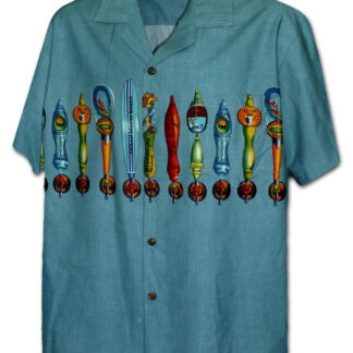 Beer Bottles Chest Band men's cotton aloha shirt