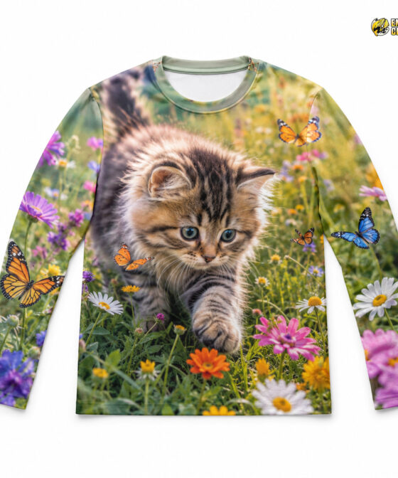Curious Kitten Wildflower Long Sleeve