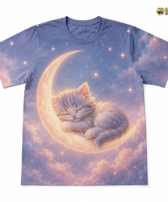 Sleepy Kitten Moonlight Dream T-Shirt