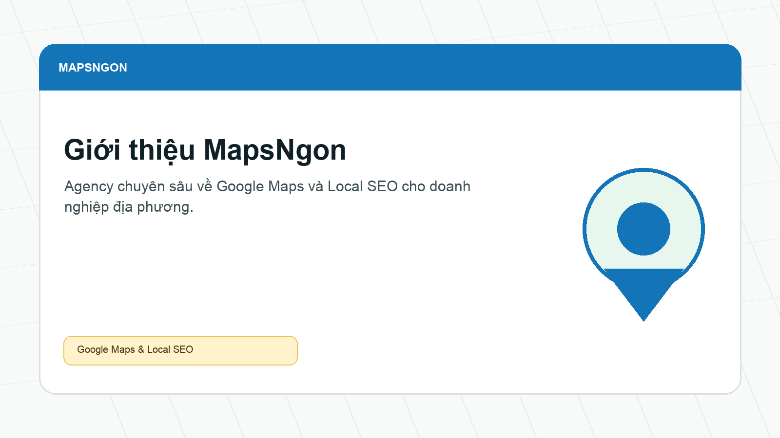 Giới thiệu agency MapsNgon chuyên Google Maps và Local SEO